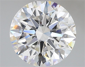 Picture of Lab Grown Diamond 3.69 Carats, Round with Ideal Cut, E Color, VVS2 Clarity and Certified by IGI