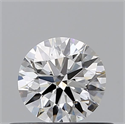 Natural Diamond 0.44 Carats, Round with Excellent Cut, G Color, VVS1 Clarity and Certified by GIA