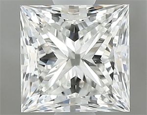 Foto Diamante Natural 1.00 quilates, Princesa , Color H, claridad SI1 y certificado GIA de
