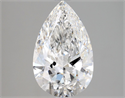Natural Diamond 2.01 Carats, Pear with  Cut, D Color, IF Clarity and Certified by GIA