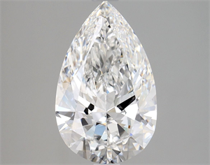 Picture of Natural Diamond 2.01 Carats, Pear with  Cut, D Color, IF Clarity and Certified by GIA