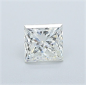 Diamante Natural 0.50 quilates, Princesa , Color I, claridad VVS2 y certificado GIA