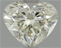 Natural Diamond 0.80 Carats, Heart with  Cut, K Color, VS1 Clarity and Certified by HRD