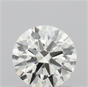 Natural Diamond 0.59 Carats, Round with Excellent Cut, H Color, VVS1 Clarity and Certified by IGI