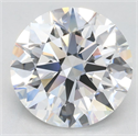 Lab Grown Diamond 3.08 Carats, Round with Excellent Cut, D Color, IF Clarity and Certified by GIA