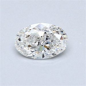 Picture of Natural Diamond 0.52 Carats, Oval with  Cut, G Color, SI1 Clarity and Certified by GIA