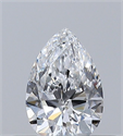 Natural Diamond 0.30 Carats, Pear with  Cut, D Color, VVS2 Clarity and Certified by GIA