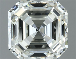 Picture of Natural Diamond 2.01 Carats, Asscher with  Cut, J Color, VS2 Clarity and Certified by IGI