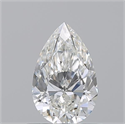 Natural Diamond 0.73 Carats, Pear with  Cut, H Color, VS2 Clarity and Certified by GIA