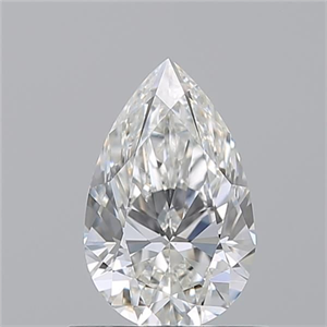 Picture of Natural Diamond 0.73 Carats, Pear with  Cut, H Color, VS2 Clarity and Certified by GIA