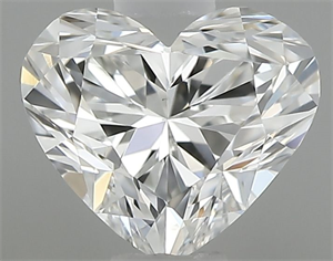 Picture of Natural Diamond 0.40 Carats, Heart with  Cut, G Color, VS2 Clarity and Certified by GIA