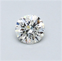 Natural Diamond 0.40 Carats, Round with Very Good Cut, J Color, VS2 Clarity and Certified by GIA