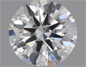 Natural Diamond 1.01 Carats, Round with Excellent Cut, G Color, SI2 Clarity and Certified by GIA