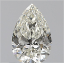 Natural Diamond 0.55 Carats, Pear with  Cut, I Color, VVS2 Clarity and Certified by IGI
