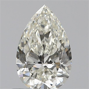 Picture of Natural Diamond 0.55 Carats, Pear with  Cut, I Color, VVS2 Clarity and Certified by IGI