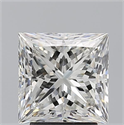 Natural Diamond 3.21 Carats, Princess with  Cut, H Color, VS1 Clarity and Certified by GIA