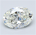 Natural Diamond 5.01 Carats, Oval with  Cut, I Color, VS2 Clarity and Certified by GIA