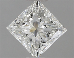 Picture of Natural Diamond 0.79 Carats, Princess with  Cut, I Color, VVS2 Clarity and Certified by GIA