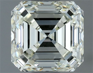 Picture of Natural Diamond 1.01 Carats, Asscher with  Cut, J Color, VVS2 Clarity and Certified by IGI