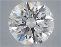 Lab Grown Diamond 1.08 Carats, Round with Ideal Cut, D Color, VVS2 Clarity and Certified by IGI