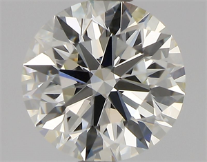 Picture of Natural Diamond 0.90 Carats, Round with Excellent Cut, J Color, VS1 Clarity and Certified by GIA