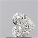 Natural Diamond 0.50 Carats, Heart with  Cut, H Color, SI1 Clarity and Certified by GIA