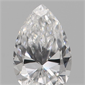 Diamante Natural 0.13 quilates, De pera , Color E, claridad SI1 y certificado IGI