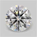 Lab Grown Diamond 1.03 Carats, Round with Ideal Cut, D Color, VVS1 Clarity and Certified by IGI