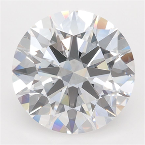 Picture of Lab Grown Diamond 4.03 Carats, Round with Excellent Cut, D Color, VVS2 Clarity and Certified by GIA