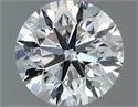 Natural Diamond 0.90 Carats, Round with Very Good Cut, G Color, SI1 Clarity and Certified by IGI