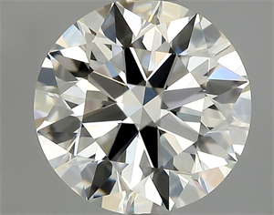 Picture of Natural Diamond 1.06 Carats, Round with Excellent Cut, J Color, IF Clarity and Certified by GIA
