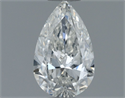 Natural Diamond 0.60 Carats, Pear with  Cut, H Color, SI1 Clarity and Certified by GIA