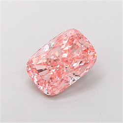 Picture of Lab Grown Diamond 1.27 Carats, CUSHION MODIFIED with  Cut, Fancy Vivid Pink Color, VS2 Clarity and Certified by IGI