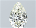 Natural Diamond 1.50 Carats, Pear with  Cut, J Color, VVS2 Clarity and Certified by IGI
