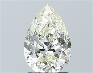 Picture of Natural Diamond 1.50 Carats, Pear with  Cut, J Color, VVS2 Clarity and Certified by IGI
