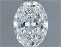 Natural Diamond 0.70 Carats, Oval with  Cut, H Color, VS1 Clarity and Certified by IGI