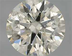 Picture of Natural Diamond 0.40 Carats, Round with Excellent Cut, J Color, I1 Clarity and Certified by IGI