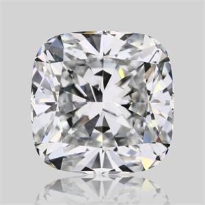 Foto Diamante Natural 1.51 quilates, Del cojín , Color F, claridad VVS1 y certificado GIA de