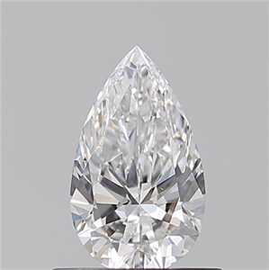 Foto Diamante Natural 0.52 quilates, De pera , Color E, claridad VVS2 y certificado GIA de