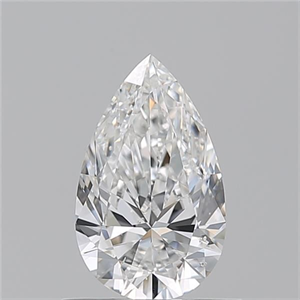 Picture of Natural Diamond 0.70 Carats, Pear with  Cut, F Color, SI1 Clarity and Certified by GIA