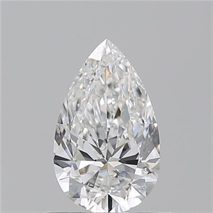 Picture of Natural Diamond 0.70 Carats, Pear with  Cut, F Color, SI1 Clarity and Certified by GIA