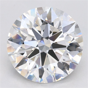 Picture of Lab Grown Diamond 4.18 Carats, Round with Ideal Cut, E Color, VVS1 Clarity and Certified by IGI