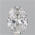 Natural Diamond 1.20 Carats, Oval with  Cut, F Color, VVS2 Clarity and Certified by GIA
