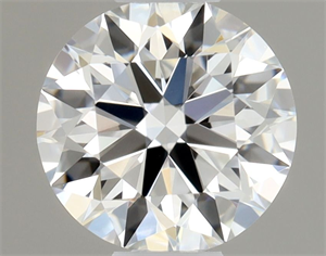 Picture of Natural Diamond 0.44 Carats, Round with Excellent Cut, E Color, VVS1 Clarity and Certified by GIA