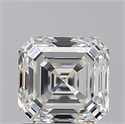 Natural Diamond 1.51 Carats, Asscher with  Cut, H Color, VVS1 Clarity and Certified by GIA