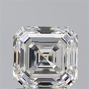 Picture of Natural Diamond 1.51 Carats, Asscher with  Cut, H Color, VVS1 Clarity and Certified by GIA