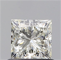 Natural Diamond 0.70 Carats, Princess with  Cut, J Color, VS1 Clarity and Certified by GIA