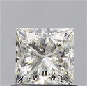 Natural Diamond 0.70 Carats, Princess with  Cut, J Color, VS1 Clarity and Certified by GIA