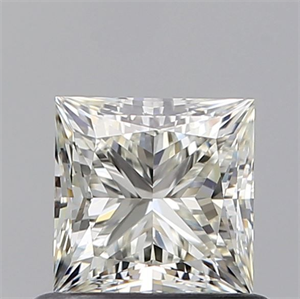Picture of Natural Diamond 0.70 Carats, Princess with  Cut, J Color, VS1 Clarity and Certified by GIA