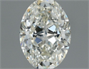 Natural Diamond 0.50 Carats, Oval with  Cut, J Color, IF Clarity and Certified by IGI